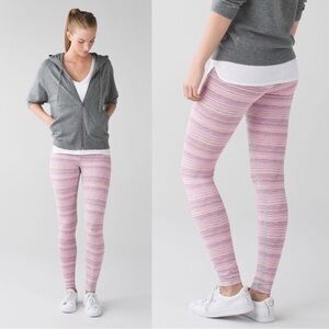 LULULEMON Wunder Under Leggings III *Luxtreme in Cyber Stripe size 4